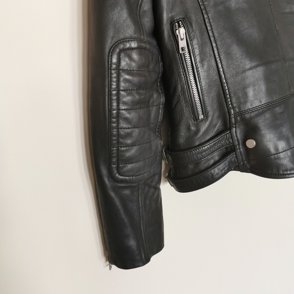 All Saints Papin Leather Jacket - Picture 12 of 16